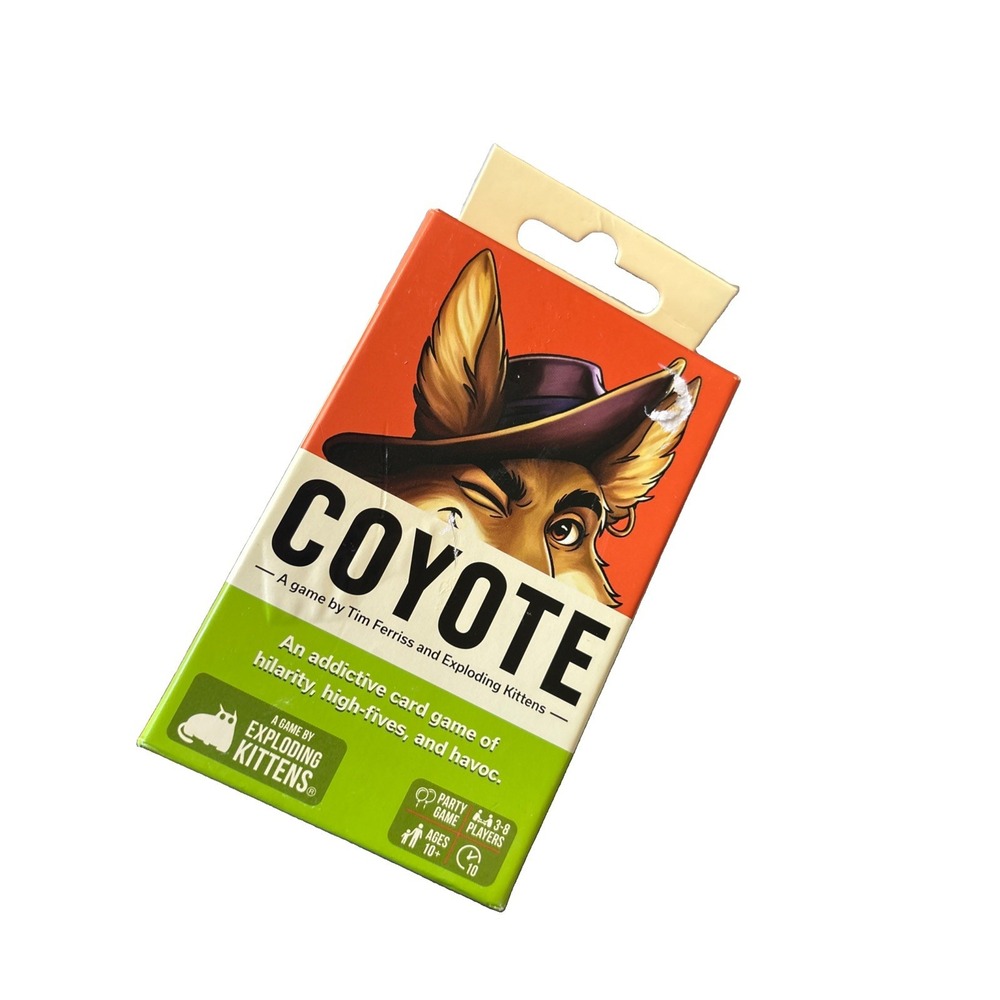 Coyote Card Game By Tim Ferriss And Exploding Kittens 3-8 Players Party Game NEW